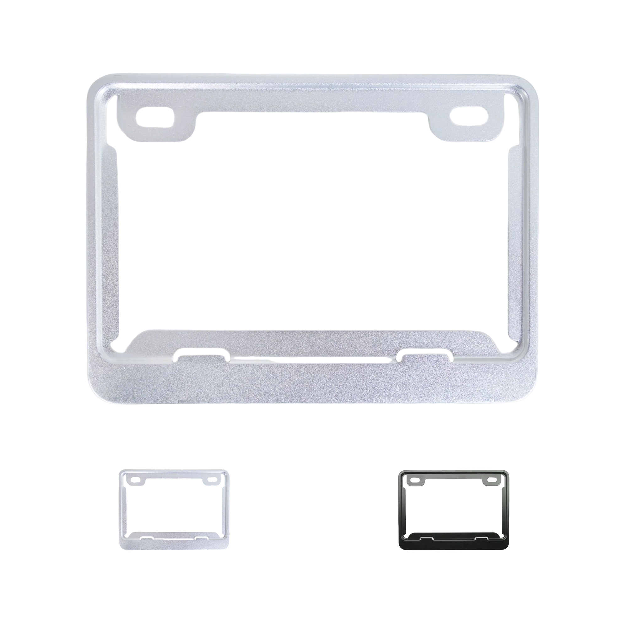 Aluminum Alloy Motorcycle License Plate Frame 9.3 x 6.8" 5
