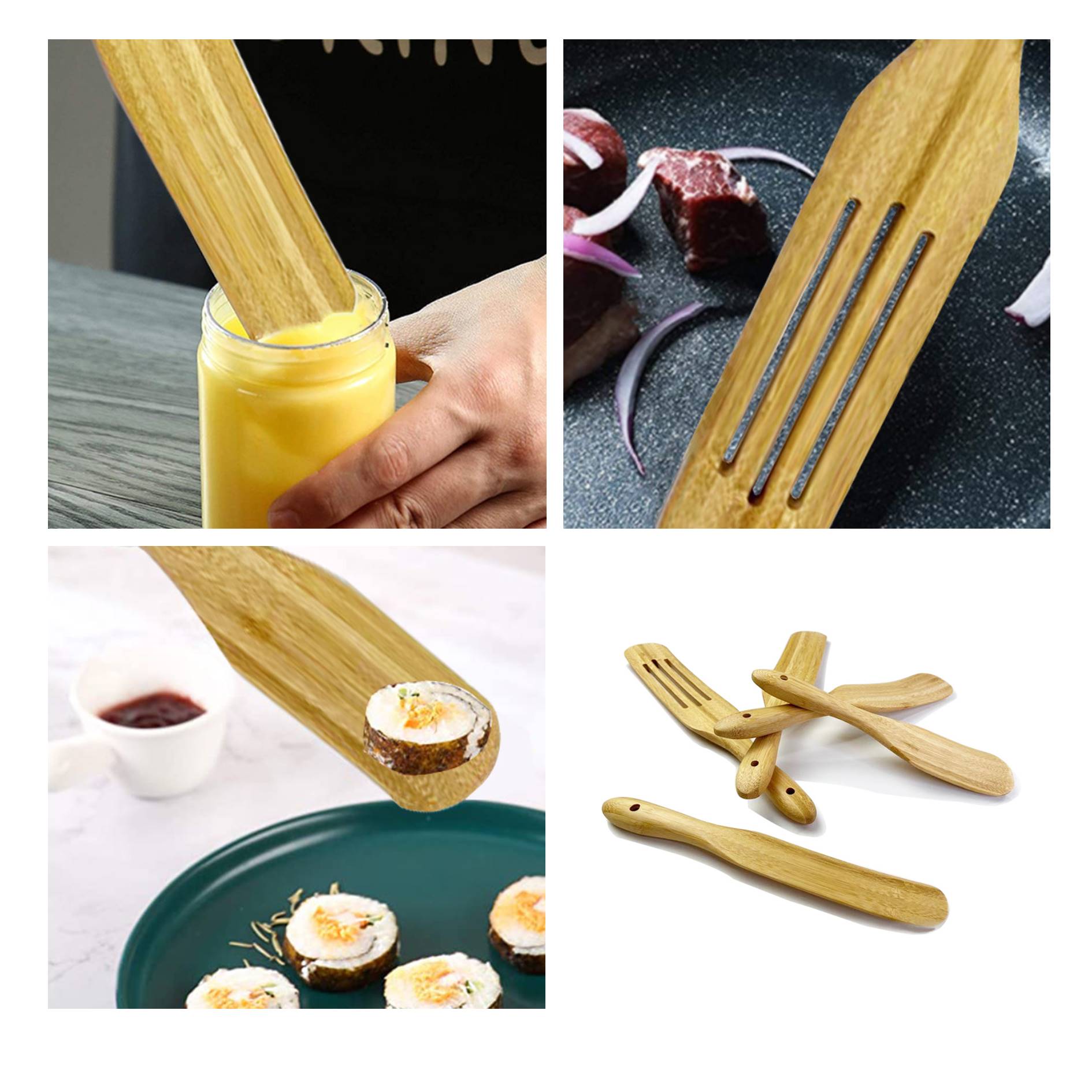 5-Piece Bamboo Spurtle Set 1