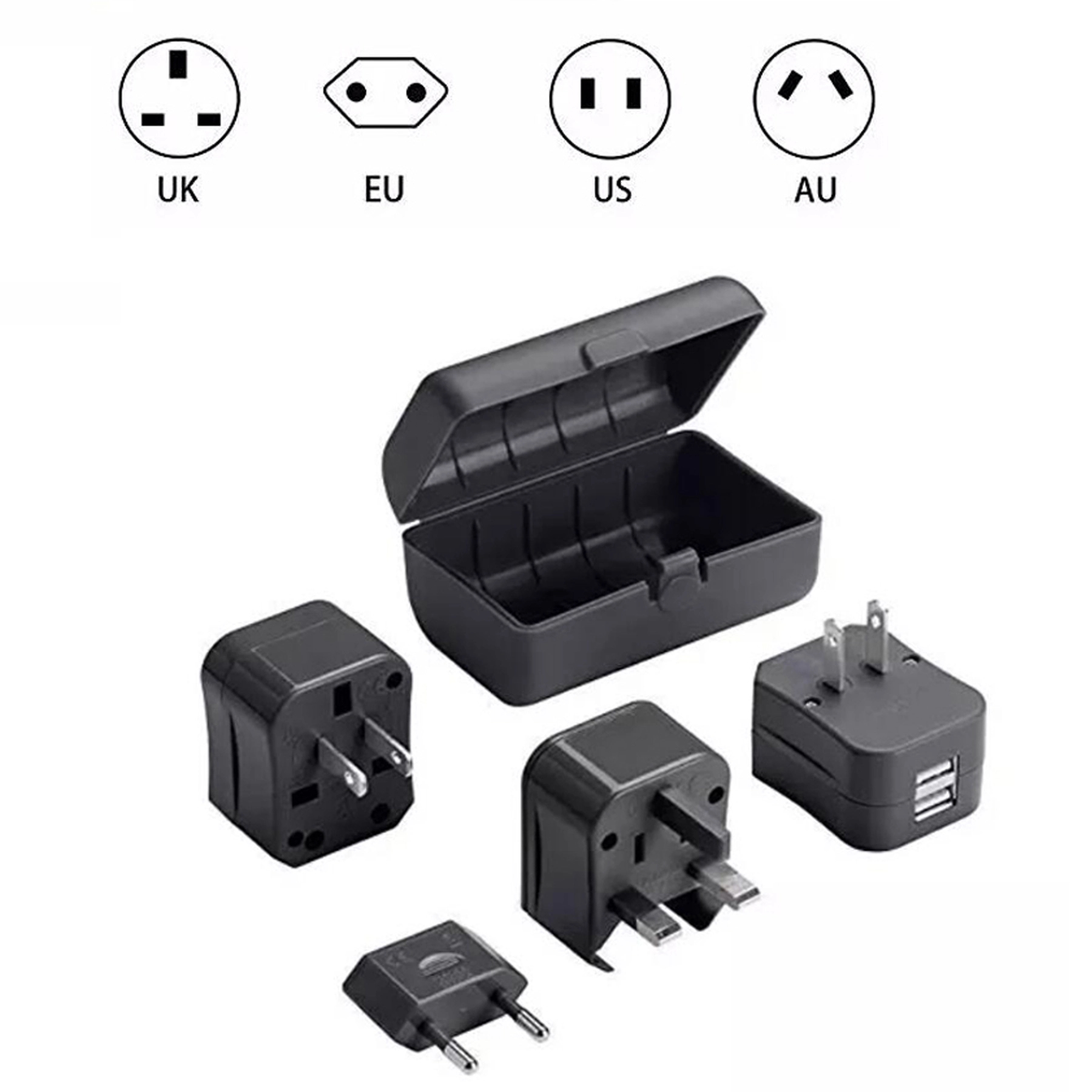 International Universal Travel Adapter with Plastic Box 1