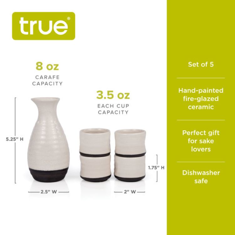 True® Fervor™: 5-Piece Sake Set 9