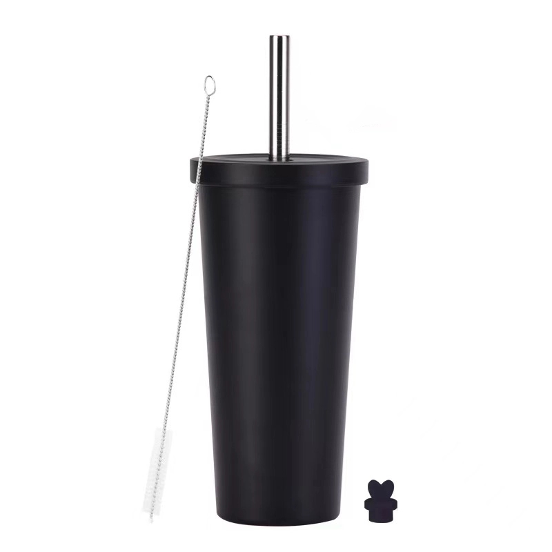 24Oz Stainless Steel Vacuum Insulated Tumbler With Straw Lid 4