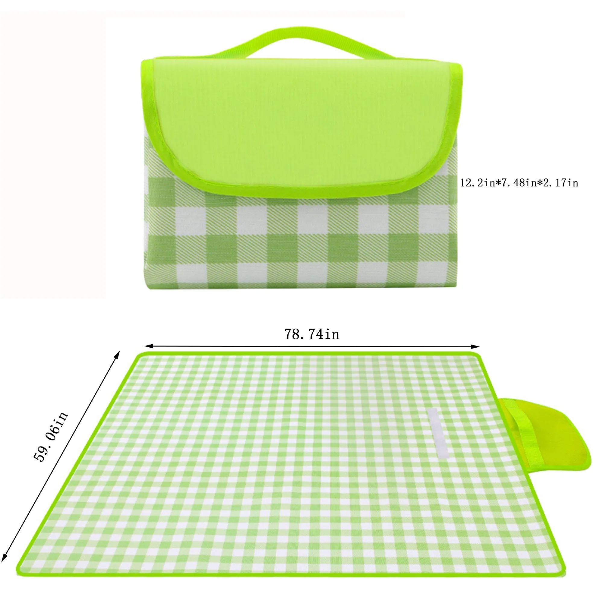MOQ20 Custom Logo Oxford Picnic Mat Waterproof 4