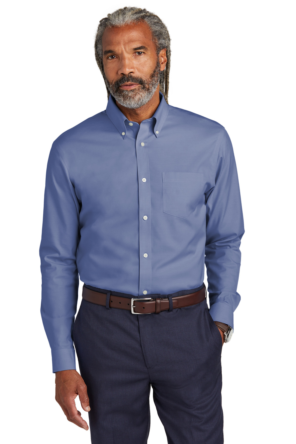 Tall Wrinkle-Free Stretch Pinpoint Shirt