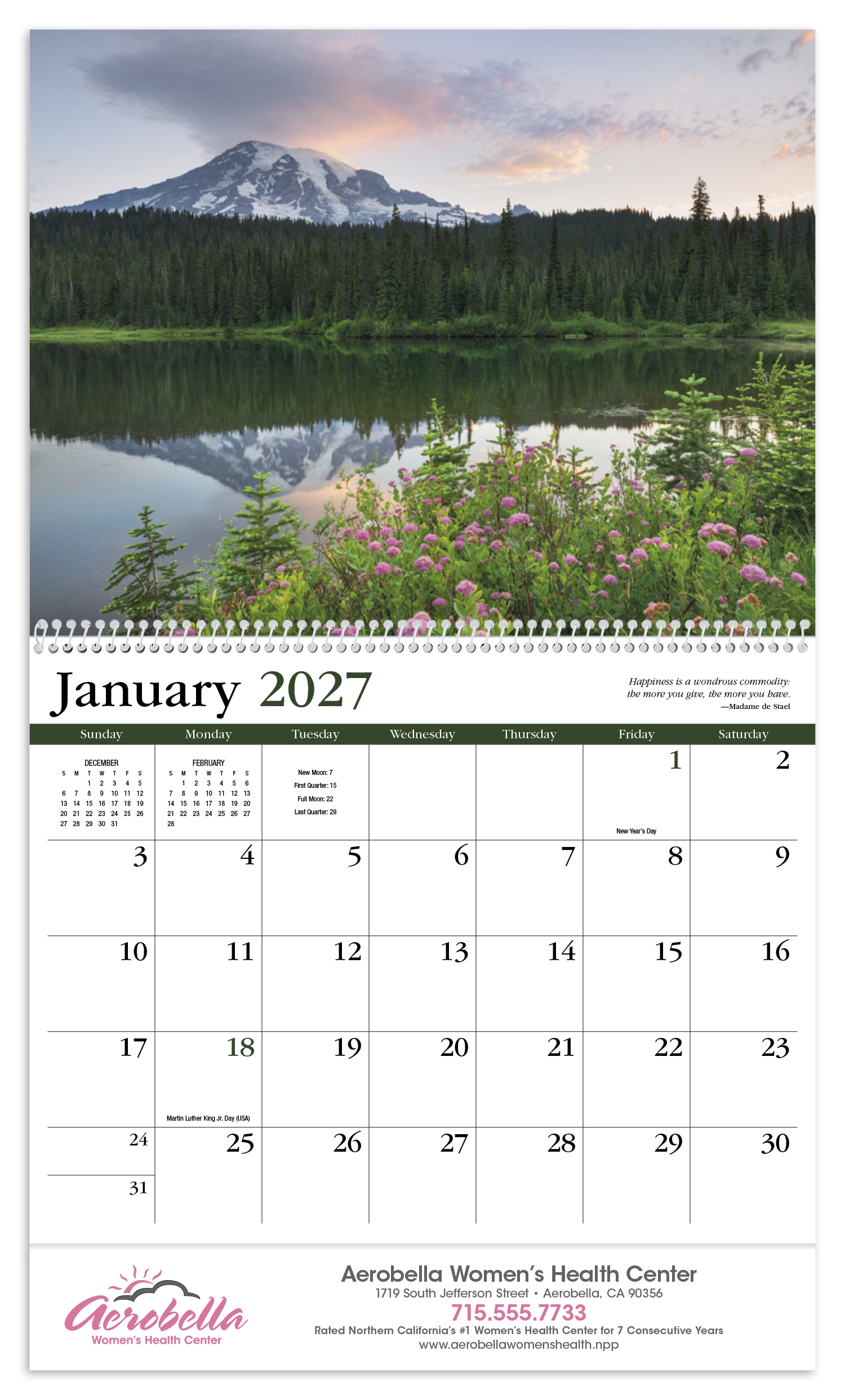 HotLine® Products Contemplations Appointment Calendar - Spiral 34