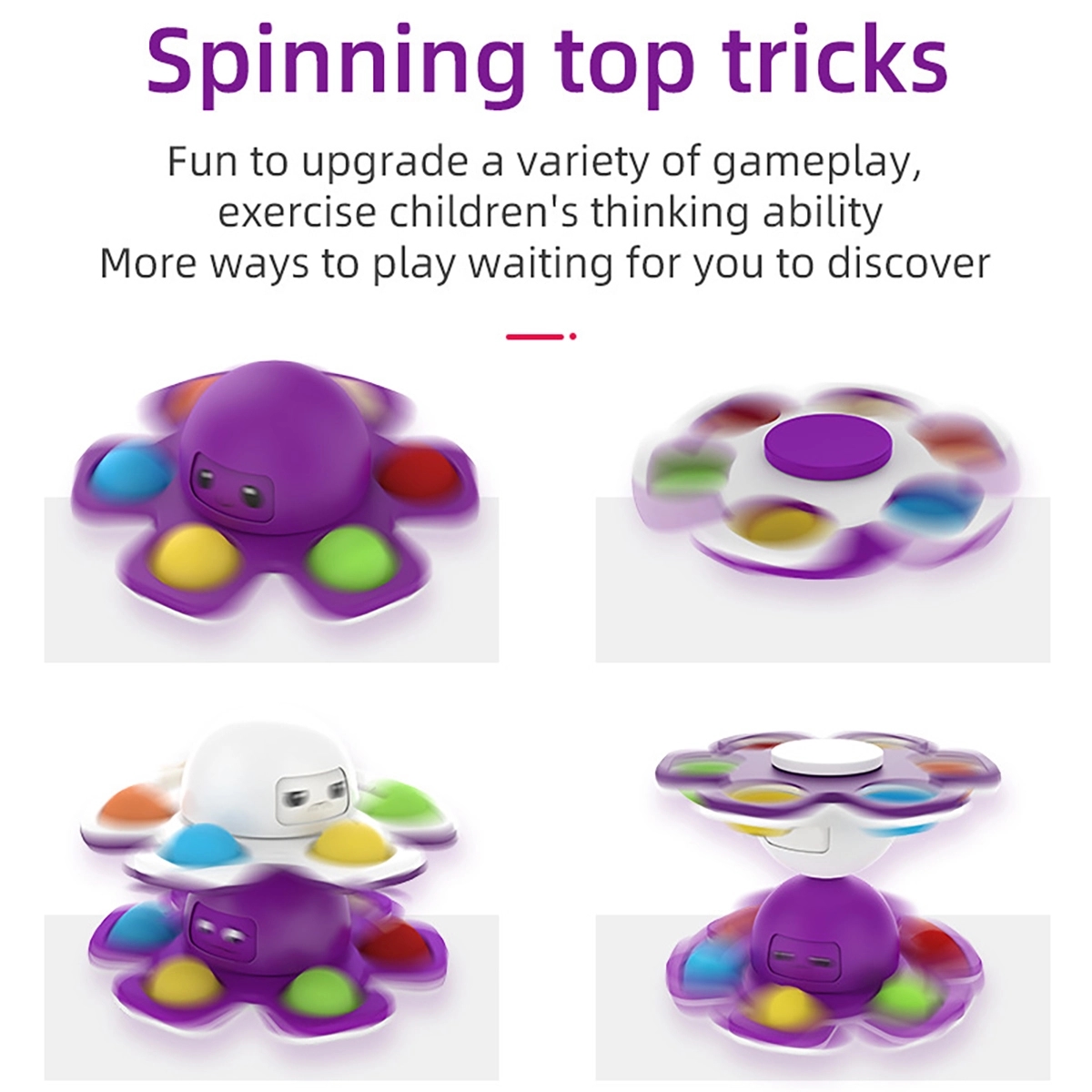 Face-Changing Octopus Bubble Decompression Toy 5