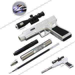 Pistol Gun Shaped Pen With Flashlight 10