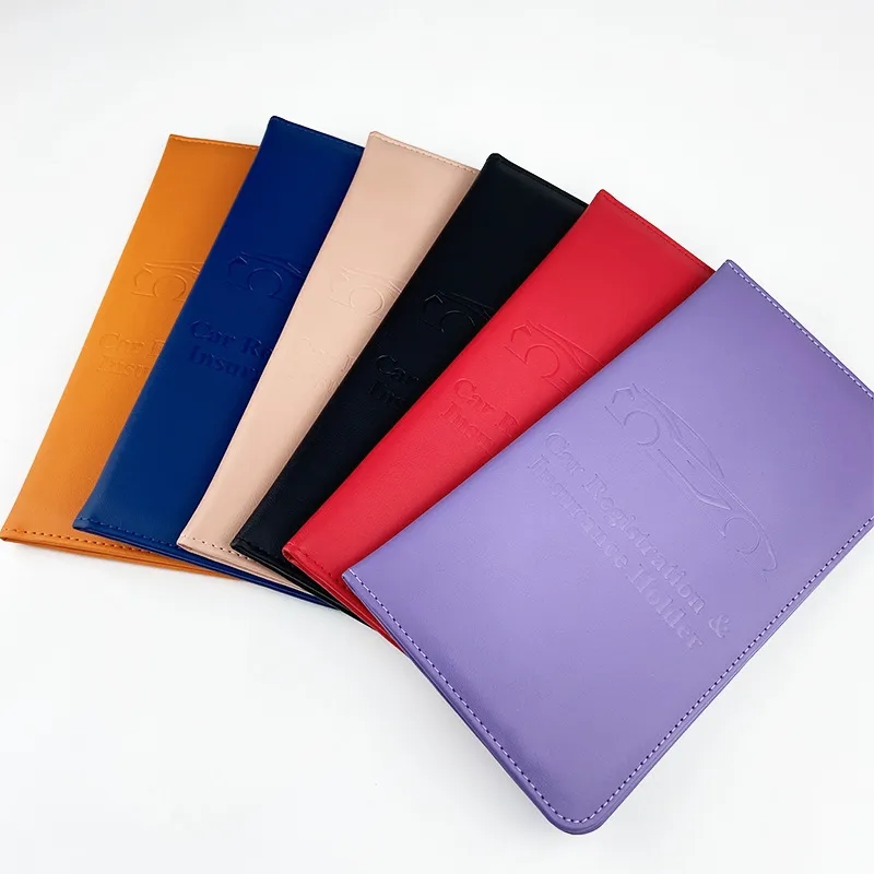 PU Leather Automobile Certificate Holder 5