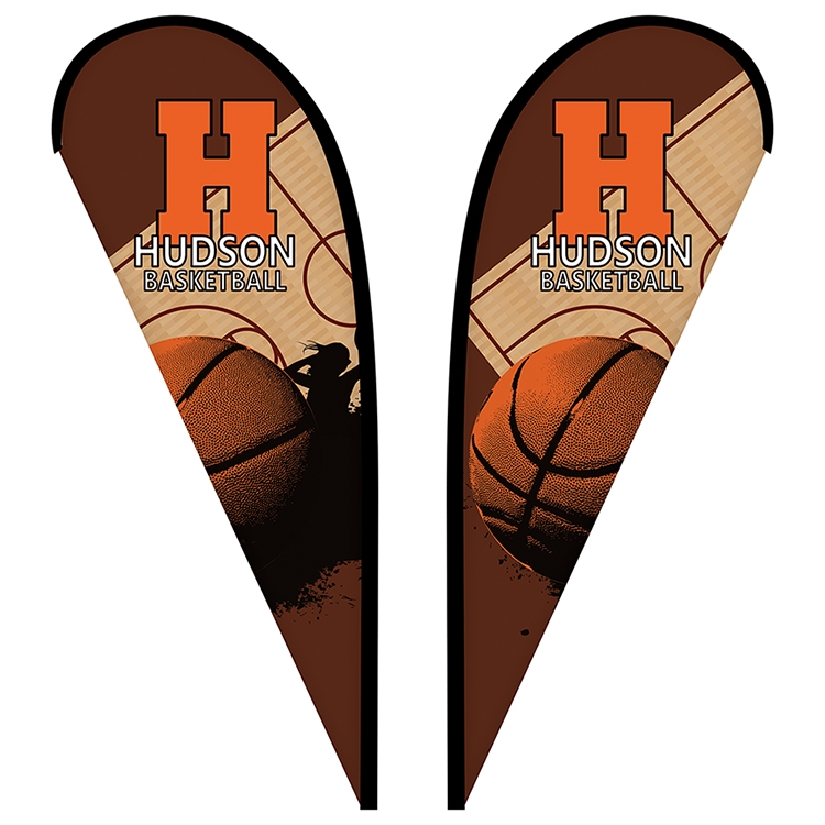 6' Double Sided Custom Portable Teardrop Banners 10