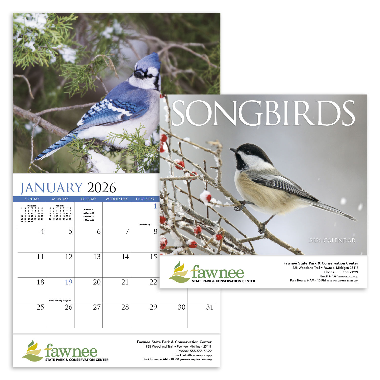 HotLine® Products Songbirds Appointment Calendar - Stapled 52