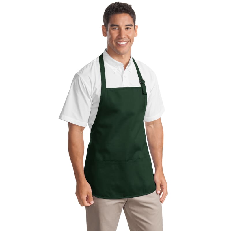Port Authority Medium-Length Apron With Pouch Pockets. 26