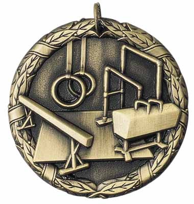 Gymnastics XR200 Series Medal, 2" 2