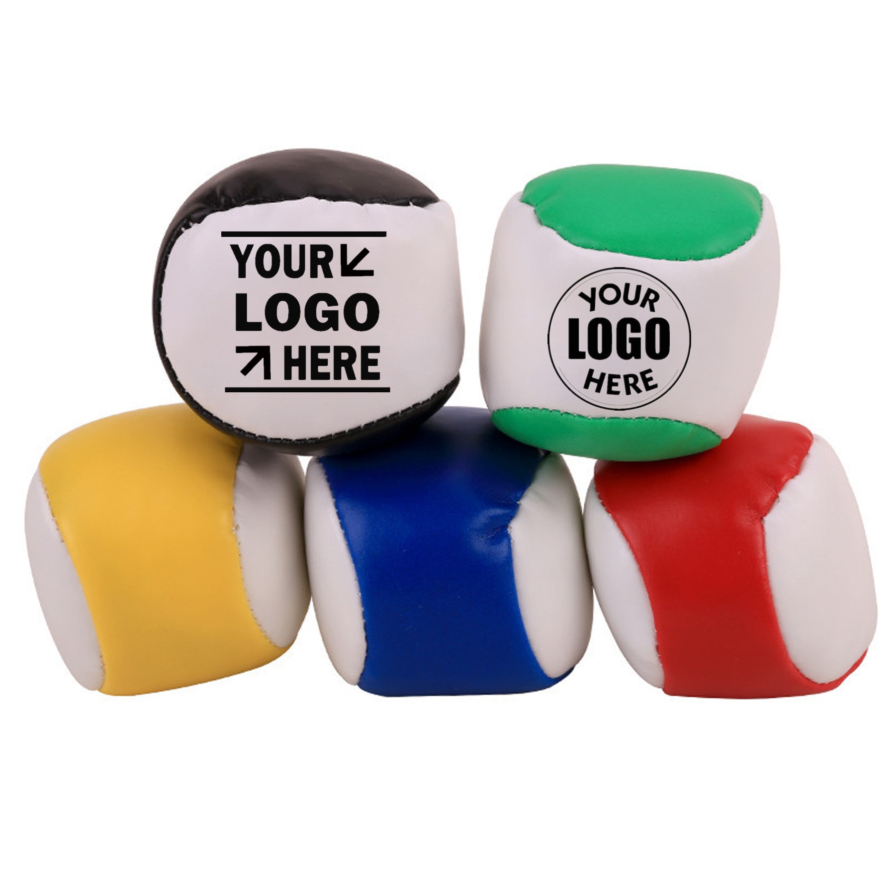 2" Two-Tone Hacky Sack Kick Ball