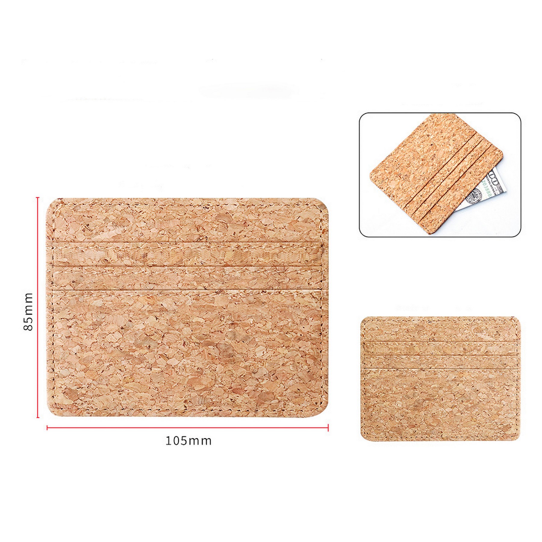 Natural Cork Card Sleeve Cork Wallet 5