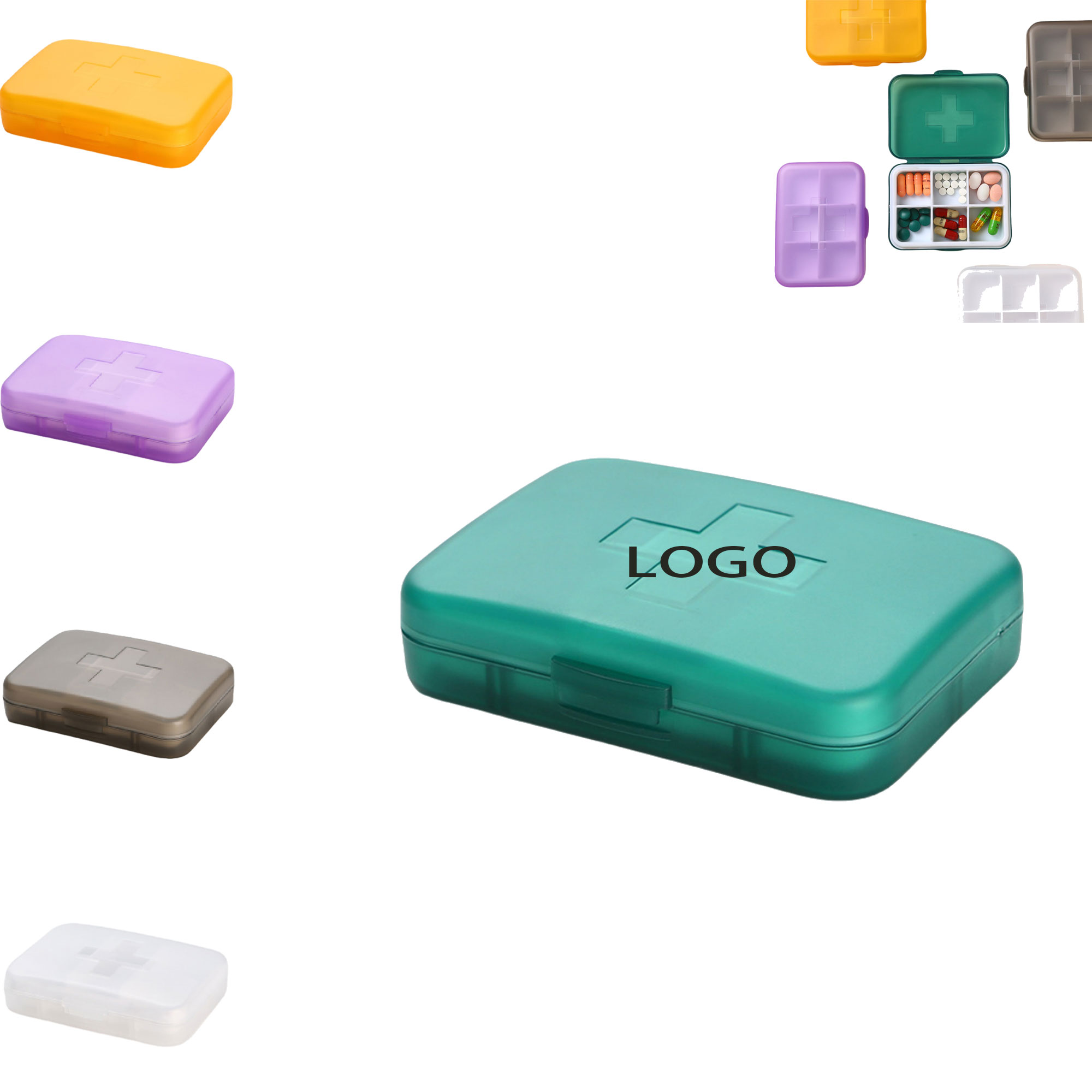 Travel Transparent Pill Box 2