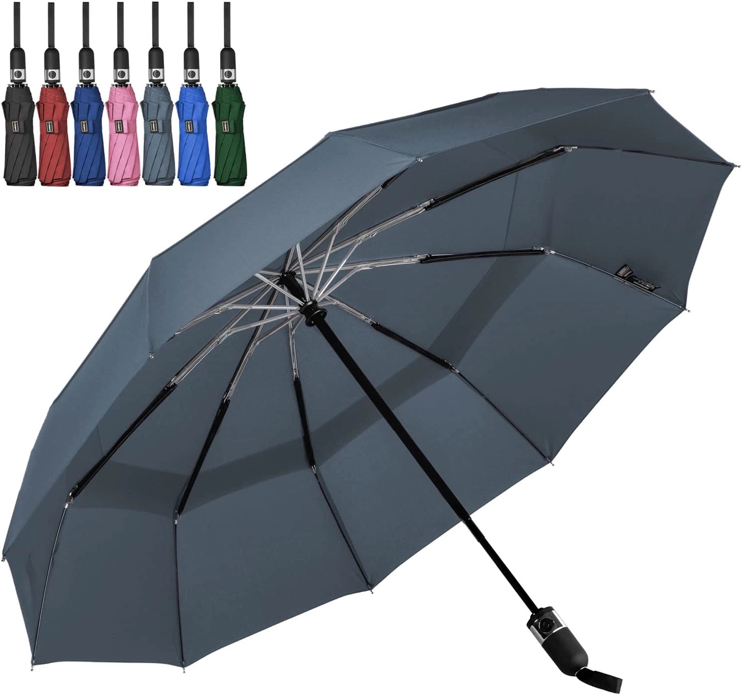 Automatic Compact Folding Reverse Umbrella 7