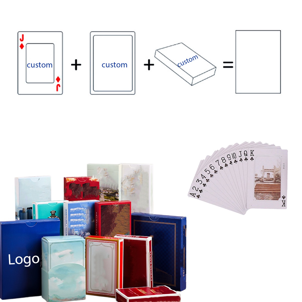 Premium Thickened Poker Playing Cards Custom Back 2