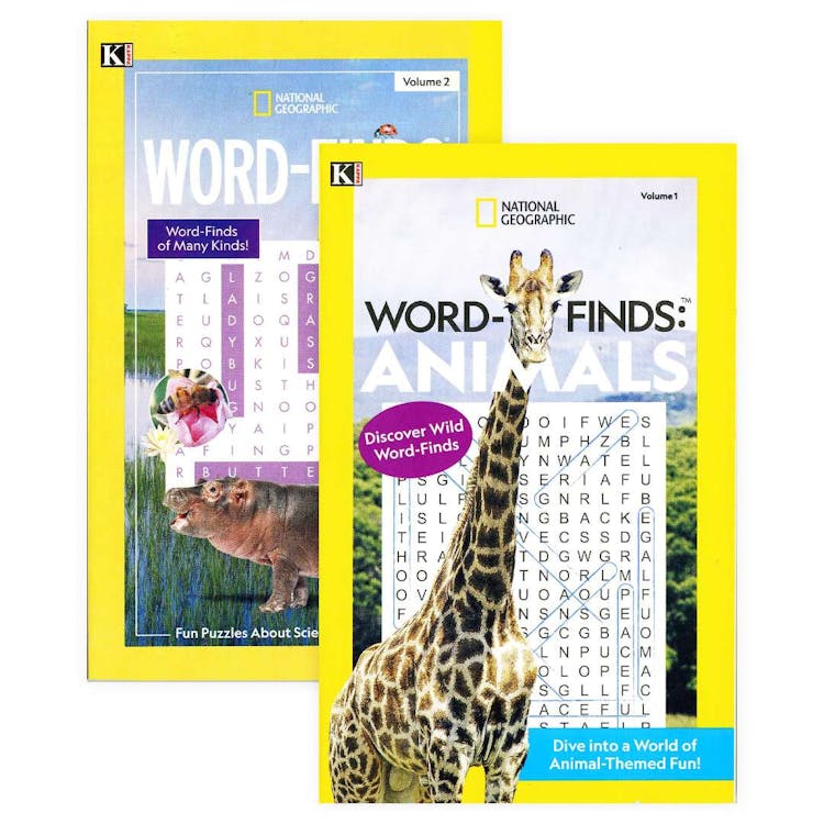 National Geographic Word Find Books - Two Titles 2