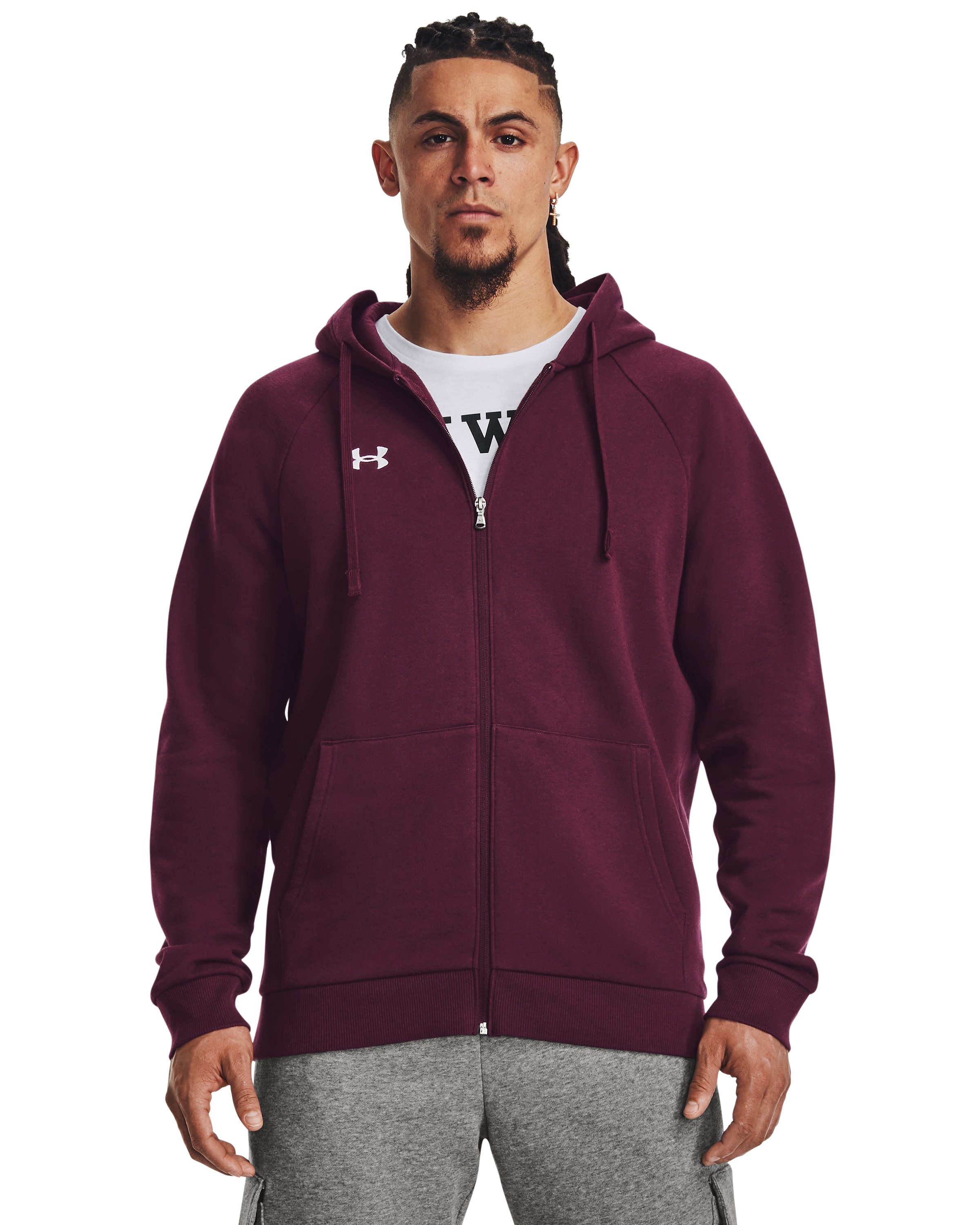 UA Rival Fleece Men's Full-Zip Hoodie 9