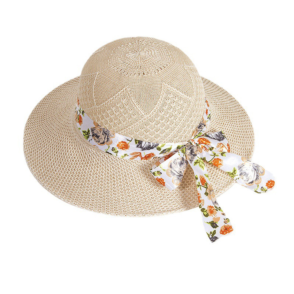 Sun hat straw hat with ribbon 8