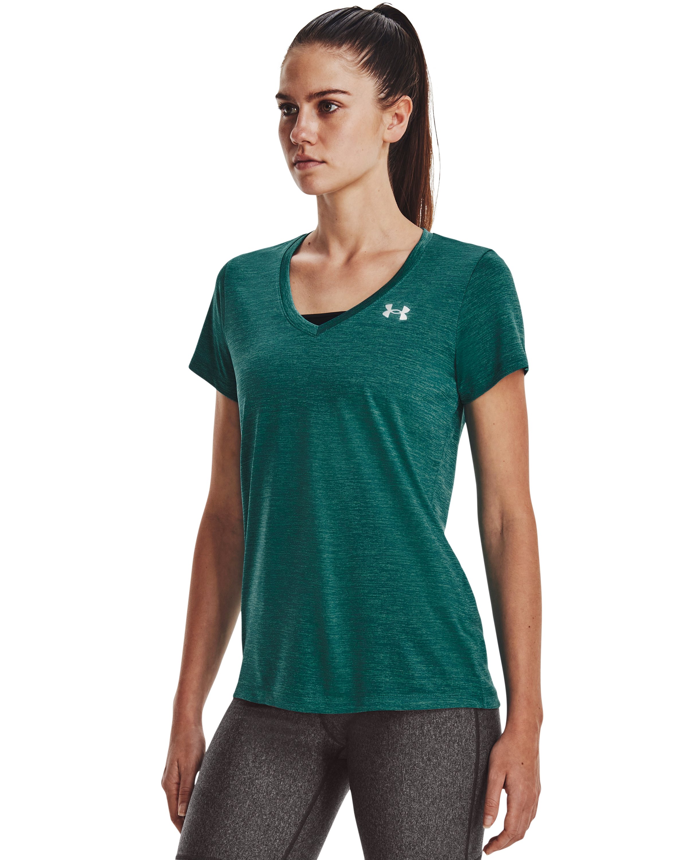 UA Tech Twist Women's V-Neck Short Sleeve 37