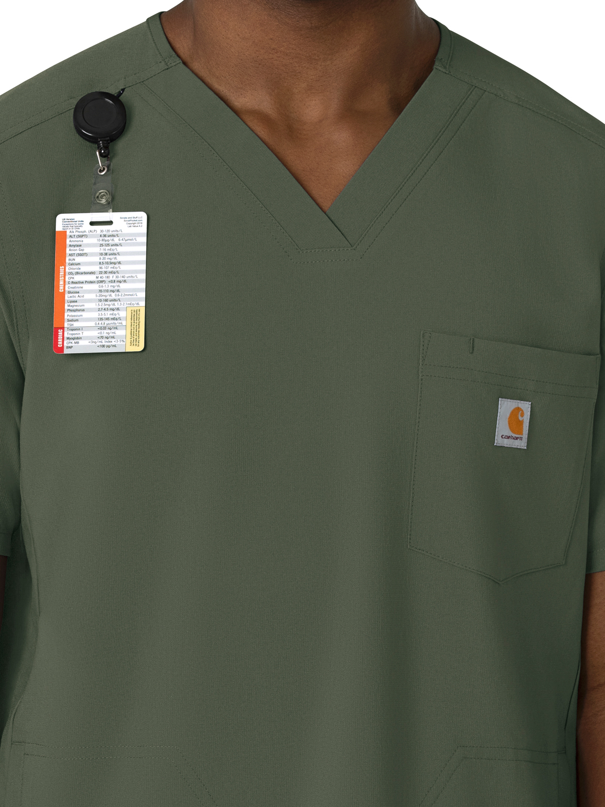 Carhartt Scrubs - Force Cross-Flex - Men's Three-Pocket V-Neck Top 21
