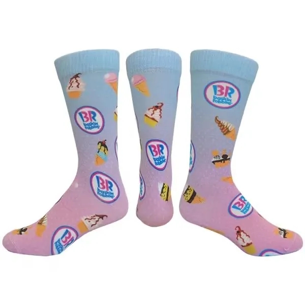 Custom Crew Dress Socks with Full Color Sublimation 4