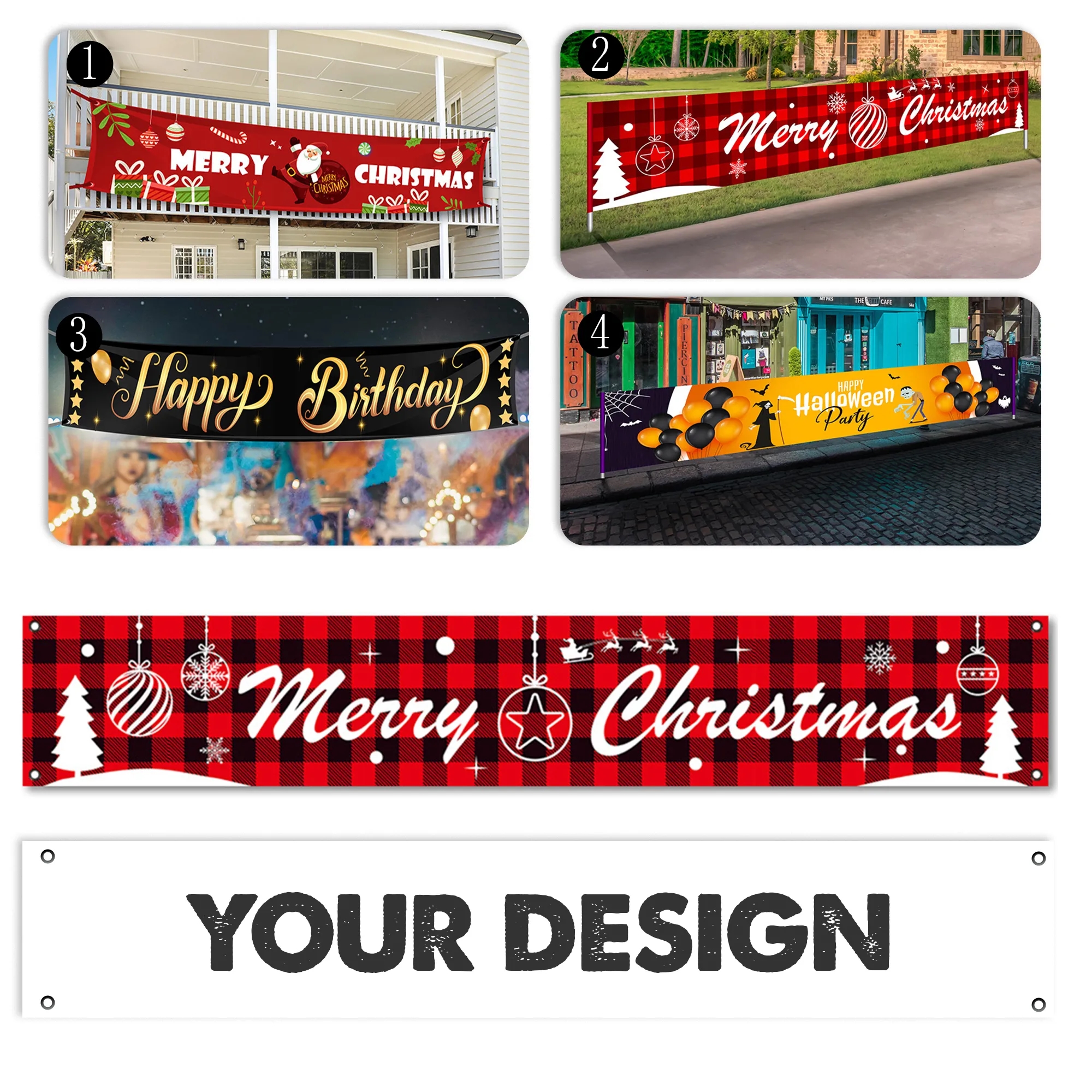 Christmas Banner Outdoor Decorations