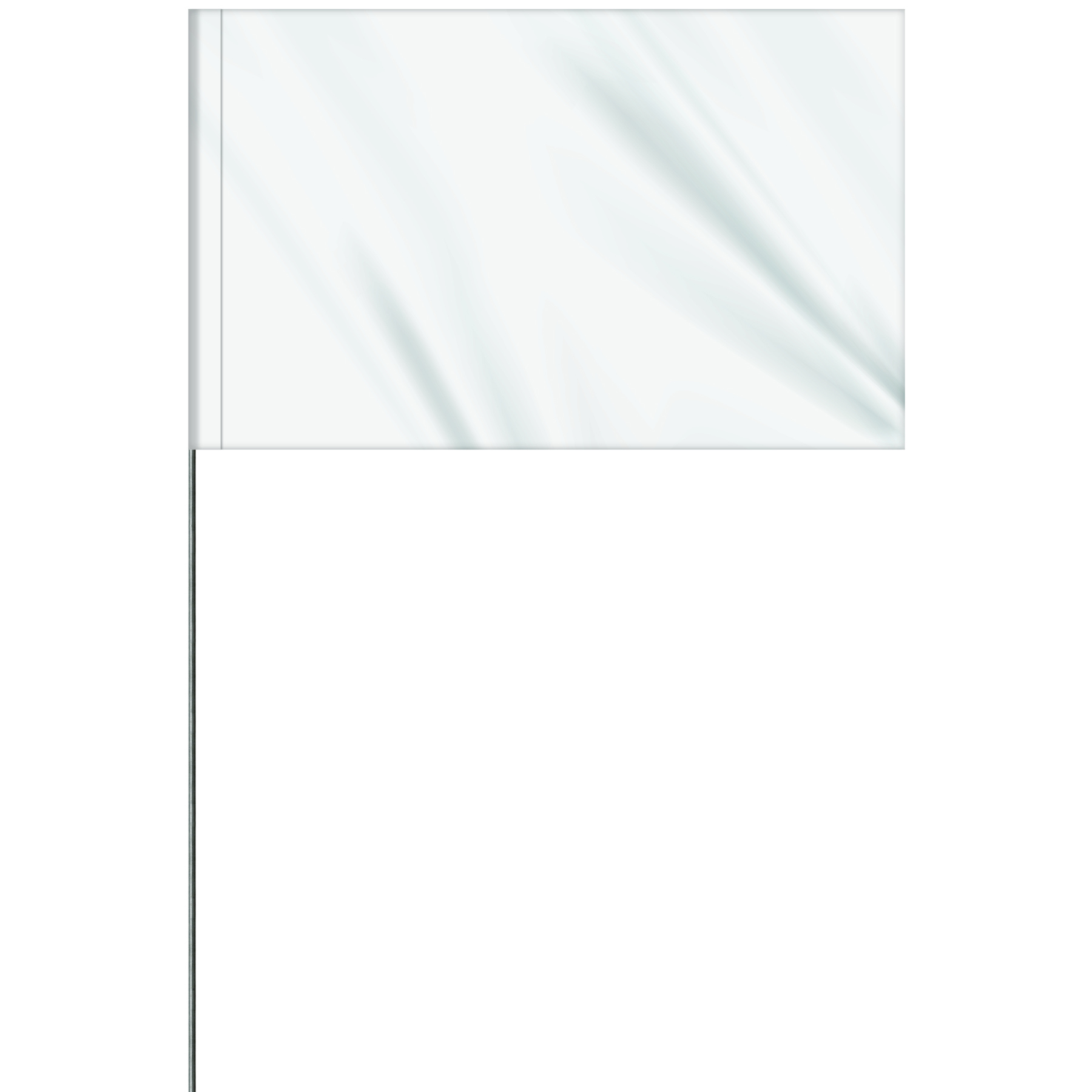 1-Color 5" x 8" Custom Vinyl Marking Flag with 36" Wire 2