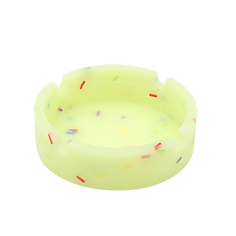 Custom Circular Silicone Ashtray - Glow in the Dark 8