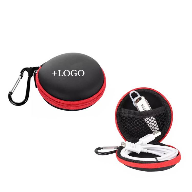 PU Leather Round Ear Bud Case 5