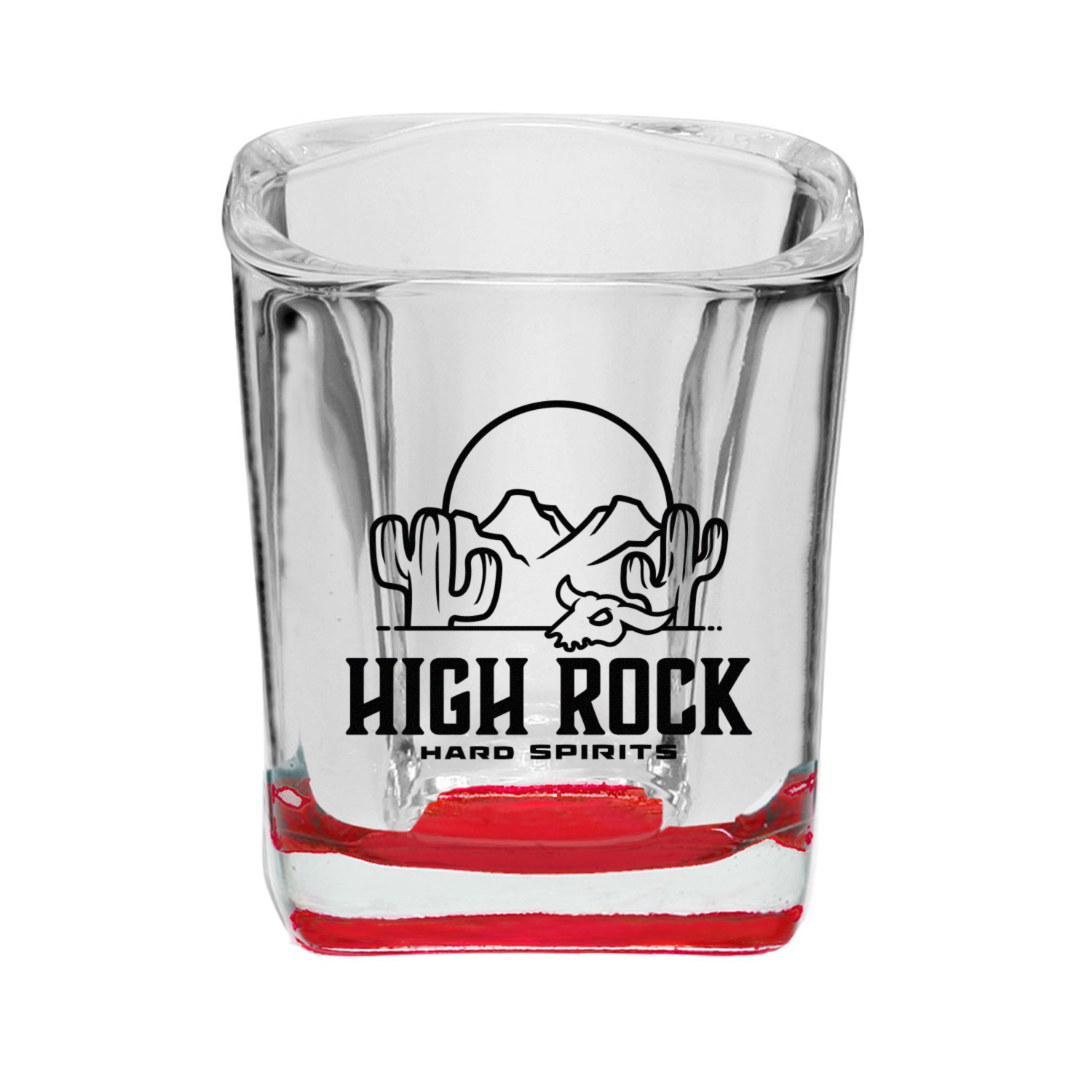 2 oz. Rounded Square Shot Glass (1 Color Imprint) 14