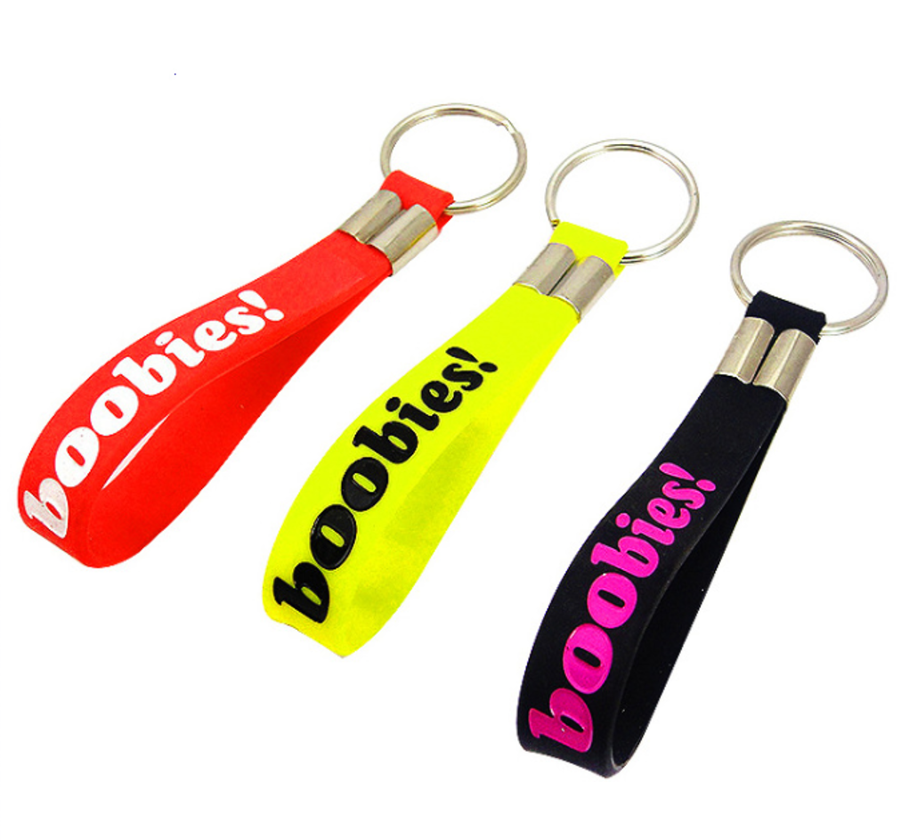 Silicone bracelet keychain 2