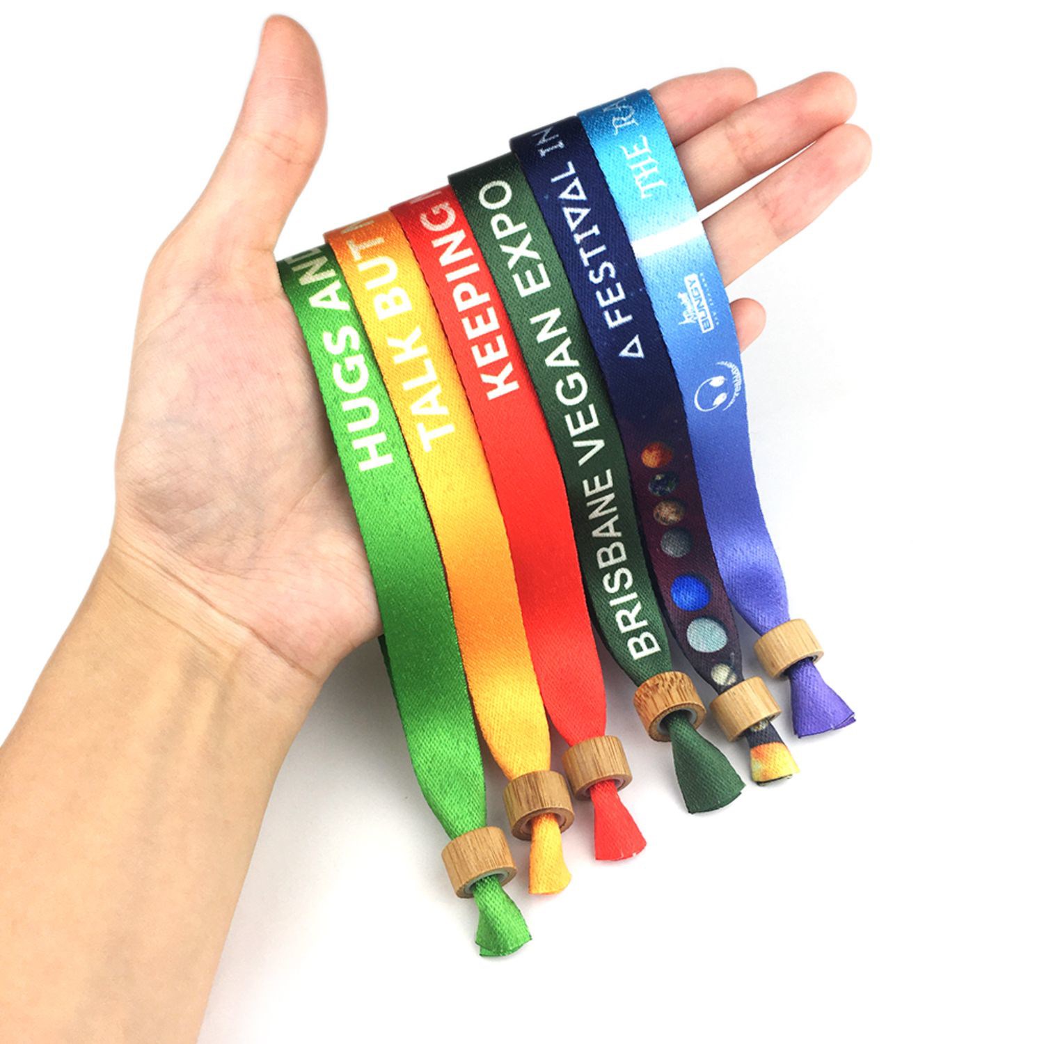 1/2" rPET Recycled Sublimated Eco-friendly Event Wristbands 9