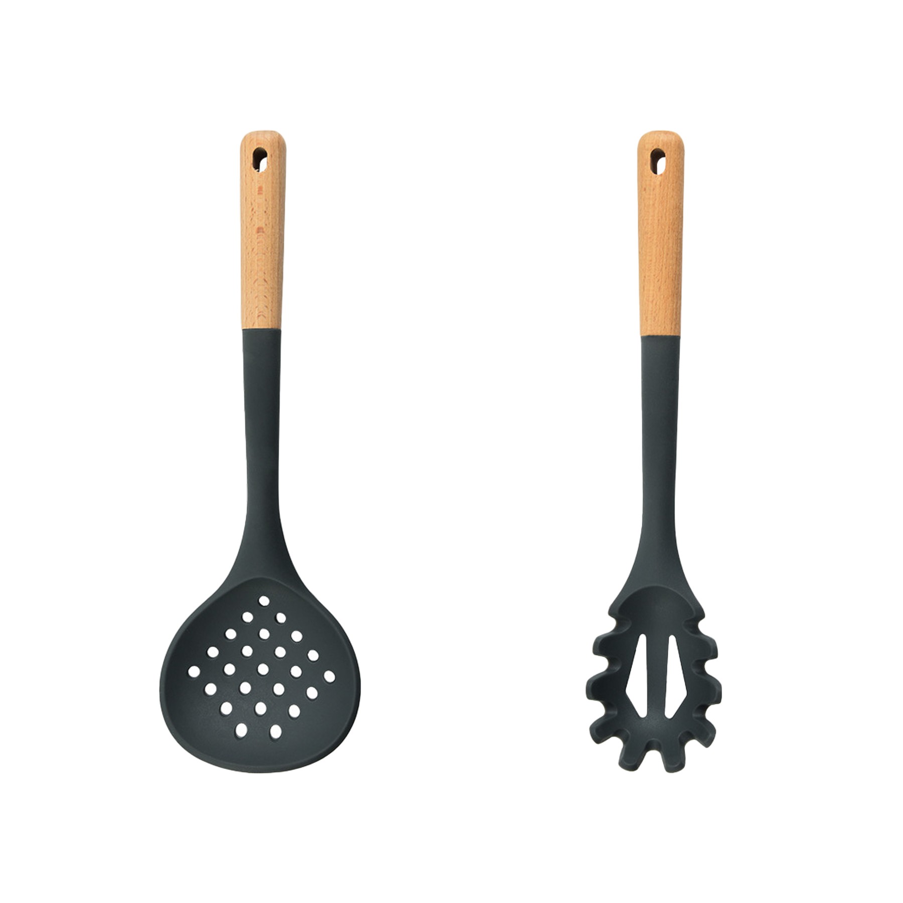 Silicone Kitchenware with Wooden Handle 4