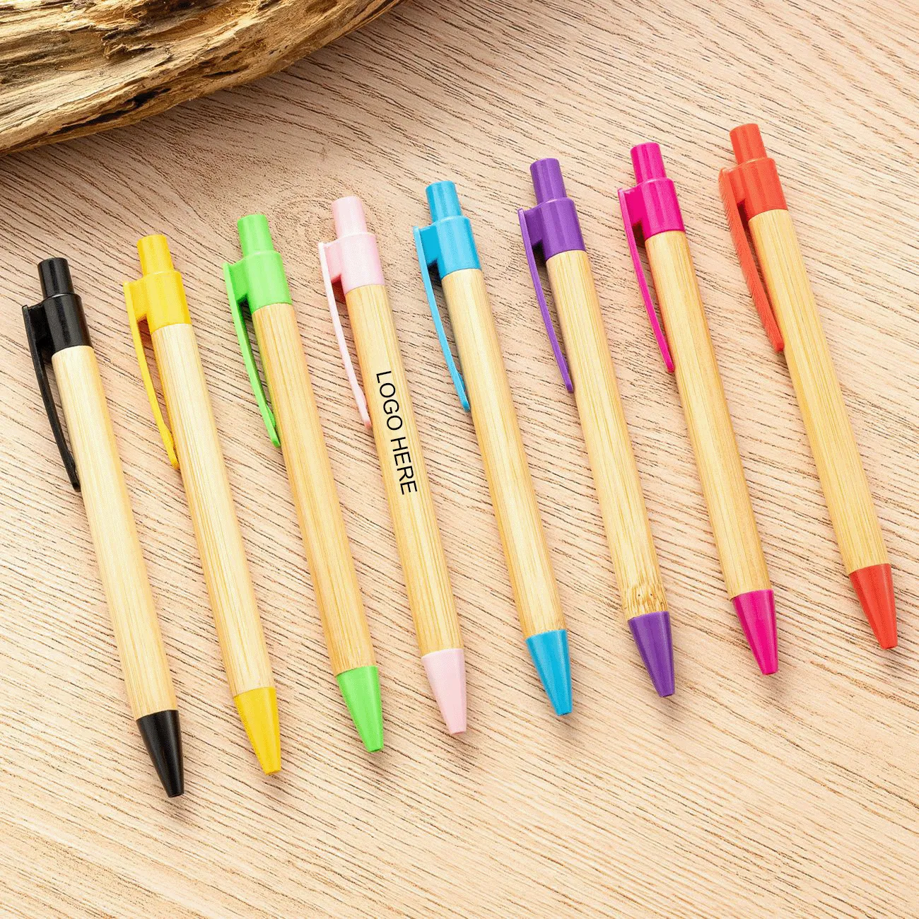 Eco-friendly Bamboo Click-action Pen 4