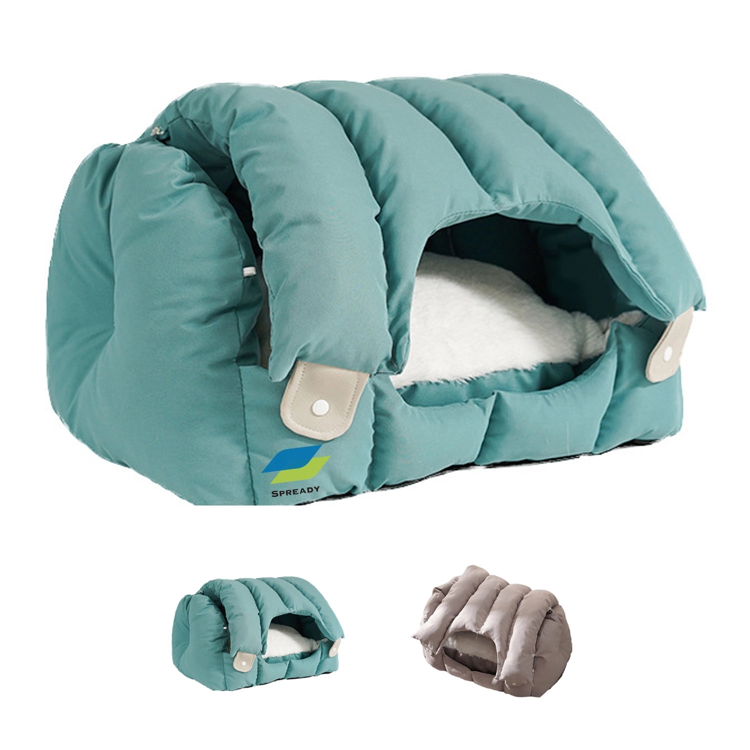 Sofa-Shaped Pet Bed With Cover Detachable Washable 1