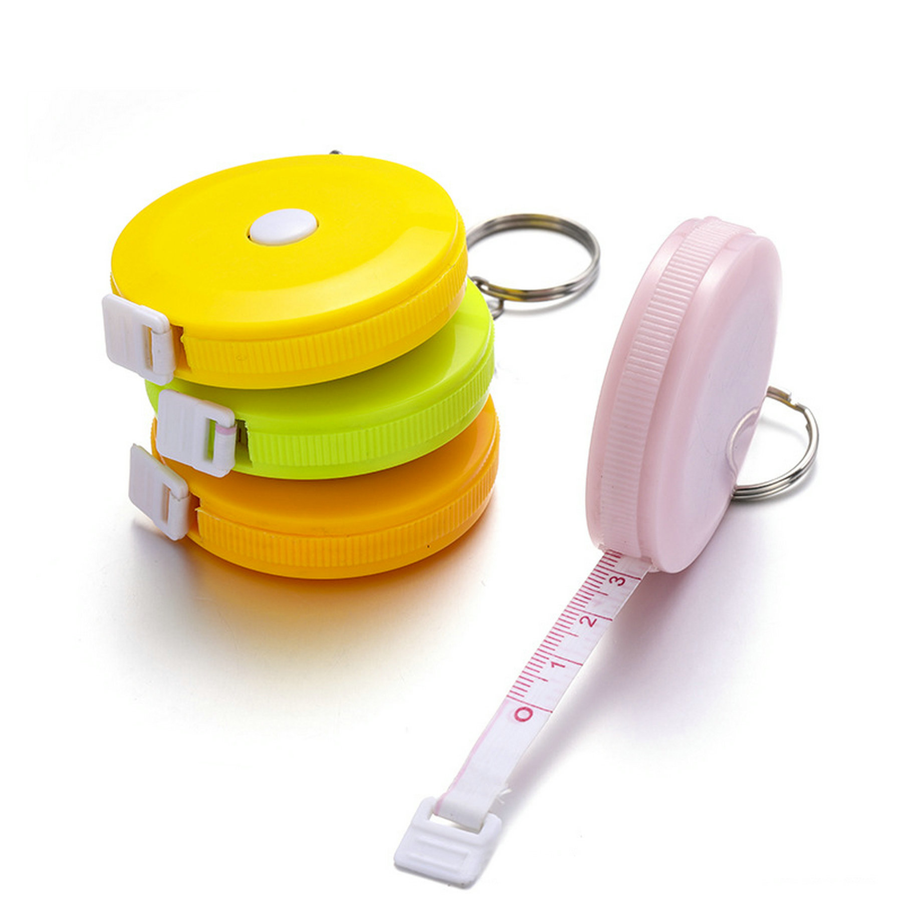 Min Round Tape Measure Keychain 1