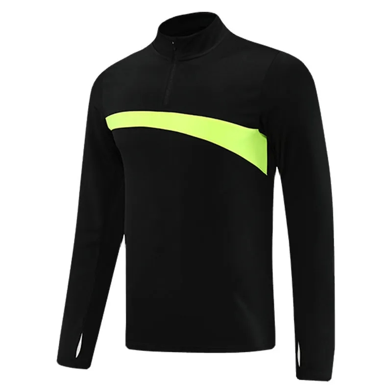 Quarter Zip Pullover Dry Long Sleeves Football Shirt 7