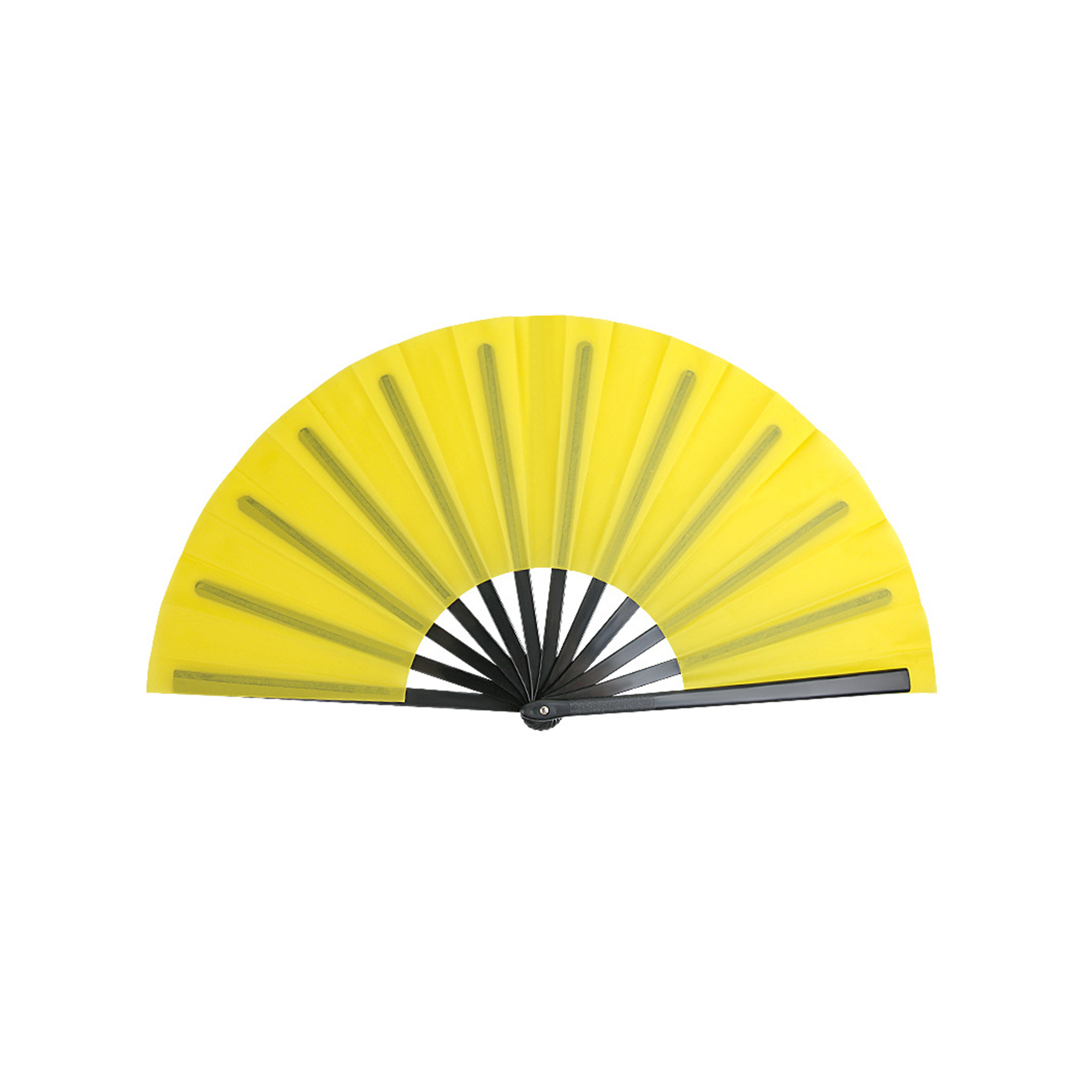 Nylon Folding Hand Fan 23.9" Open Width 9