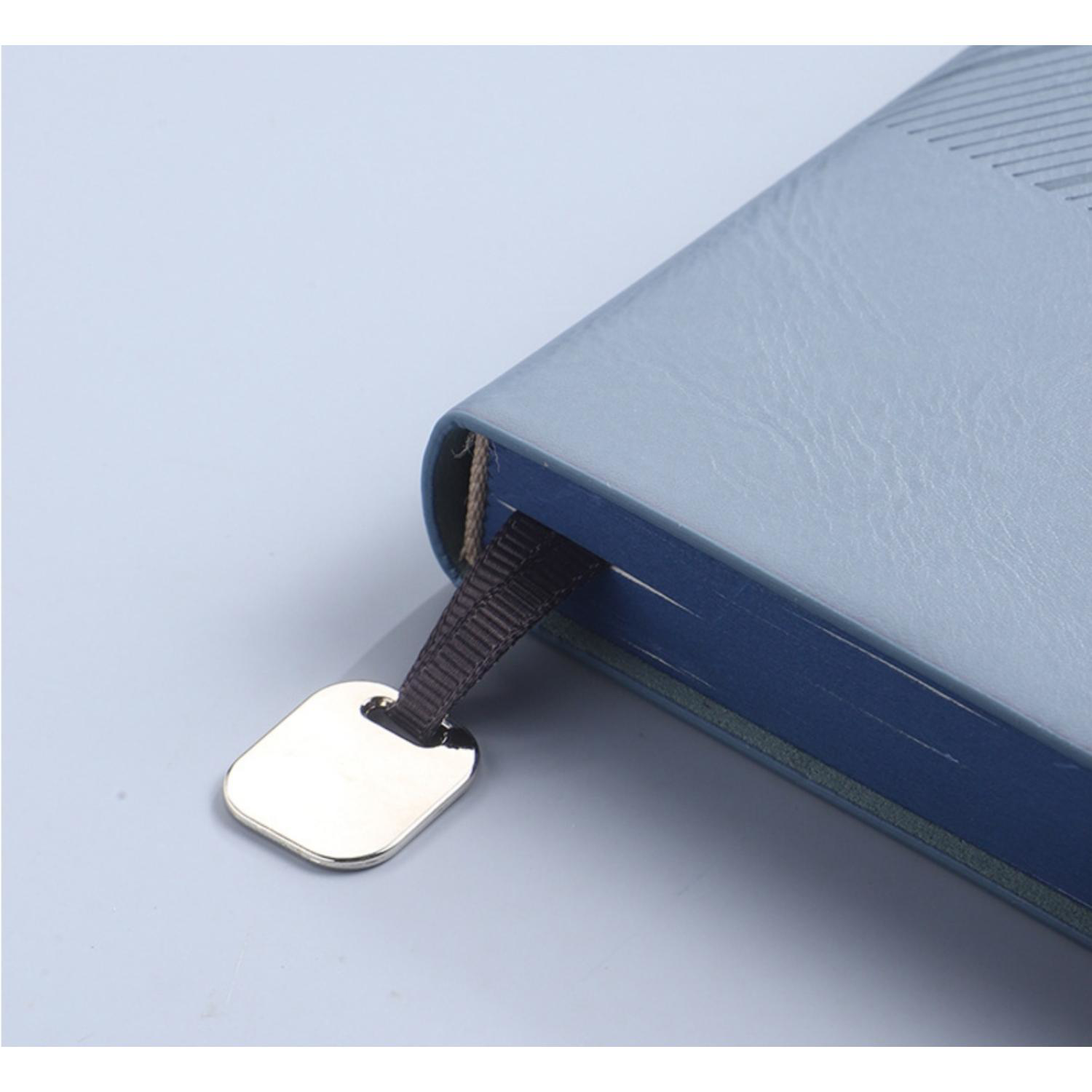 TiTUS® Executive Corduroy PU Lather A5 Notebook with Metal Bookmark 7
