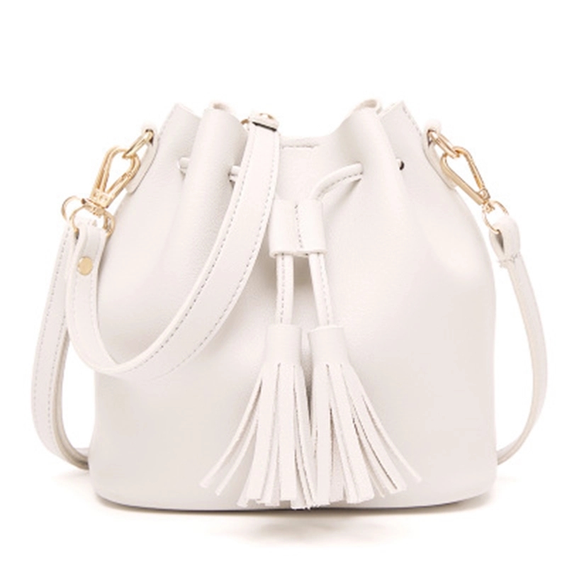 Leather tote bucket bag for women, custom tote bag with logo imprint 11