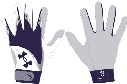 Women's UA Radar Batting Gloves 8