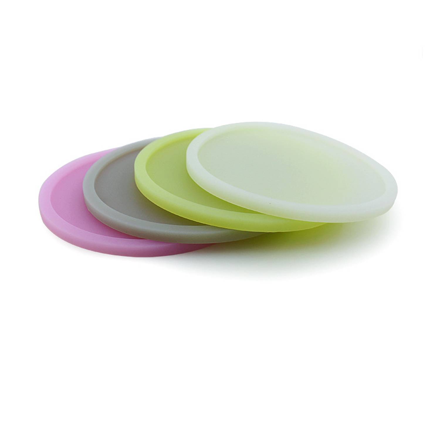 4 Inch Round Silicone Luminous Coasters 8