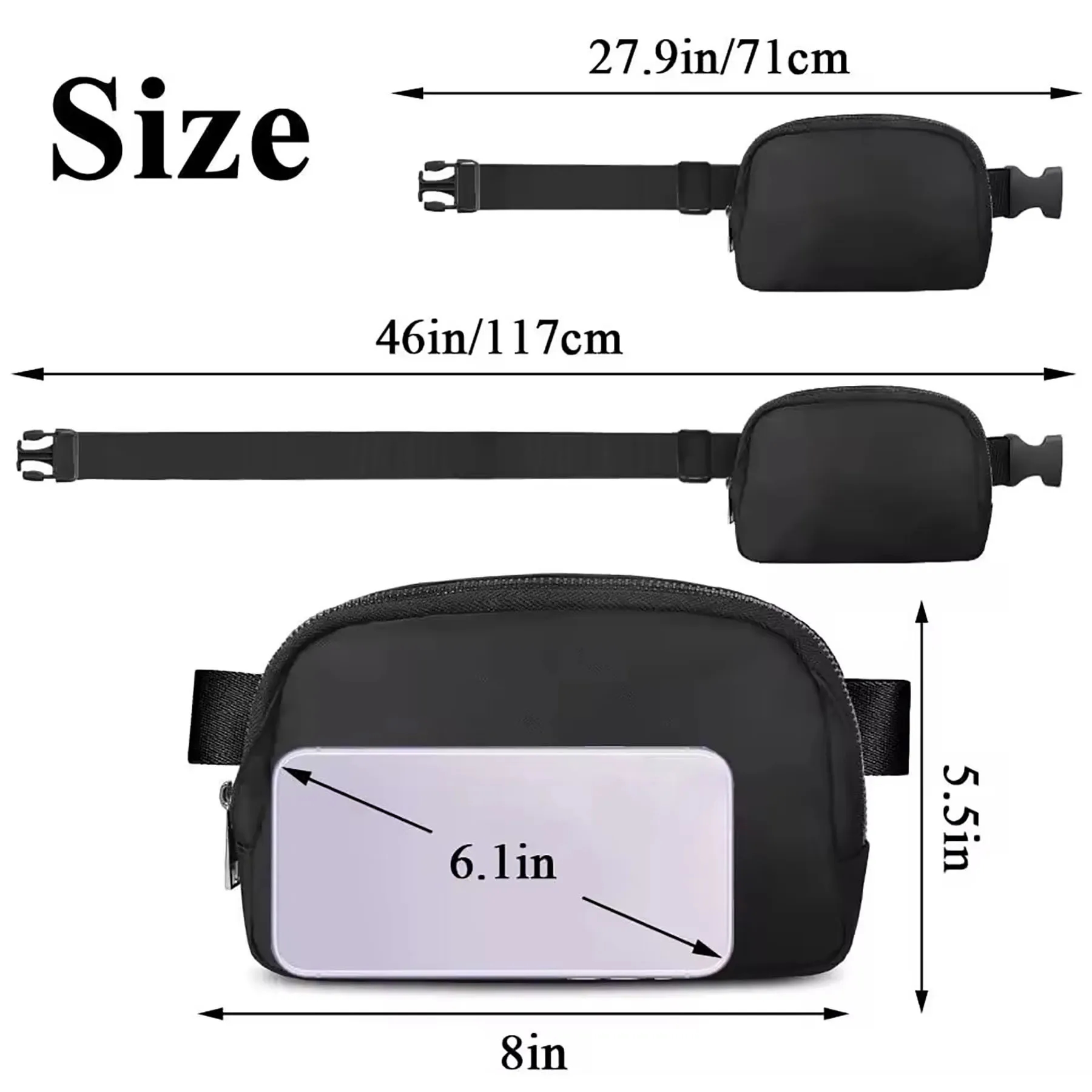 Fashion Waterproof Fanny Pack 12