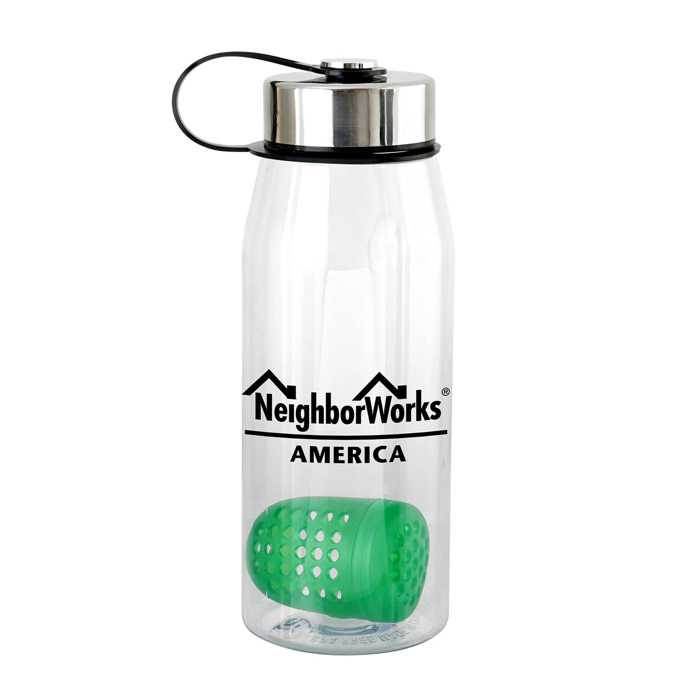 Metal Lanyard Lid 32 oz. Bottle with Floating Infuser, custom water bottle with logo imprint 13