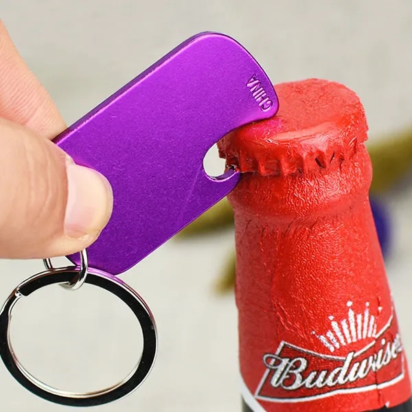 Dog Tag Bottle Opener Key Ring 2