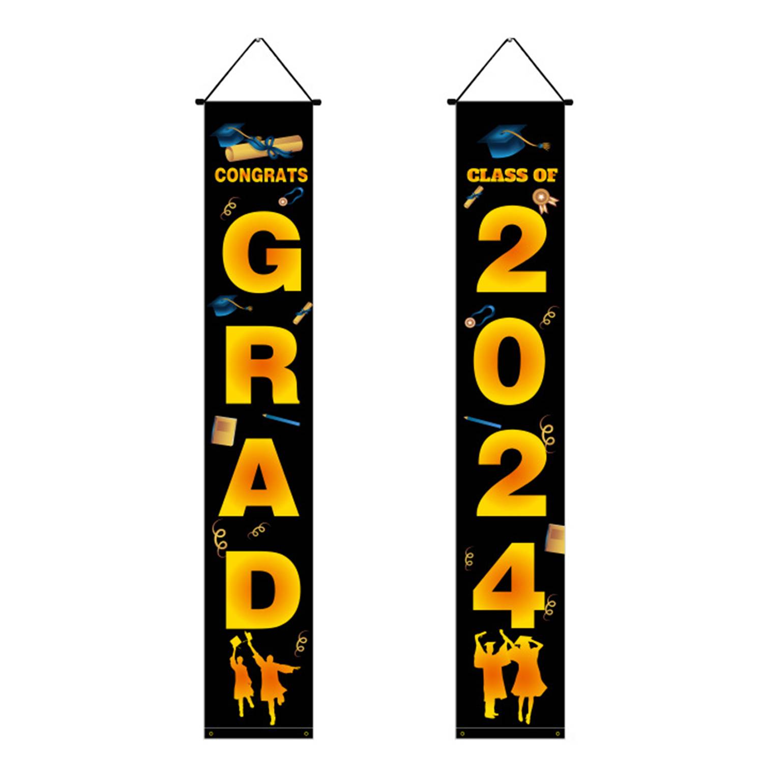 Graduation Season Couplet Congratulations Banner Door 3