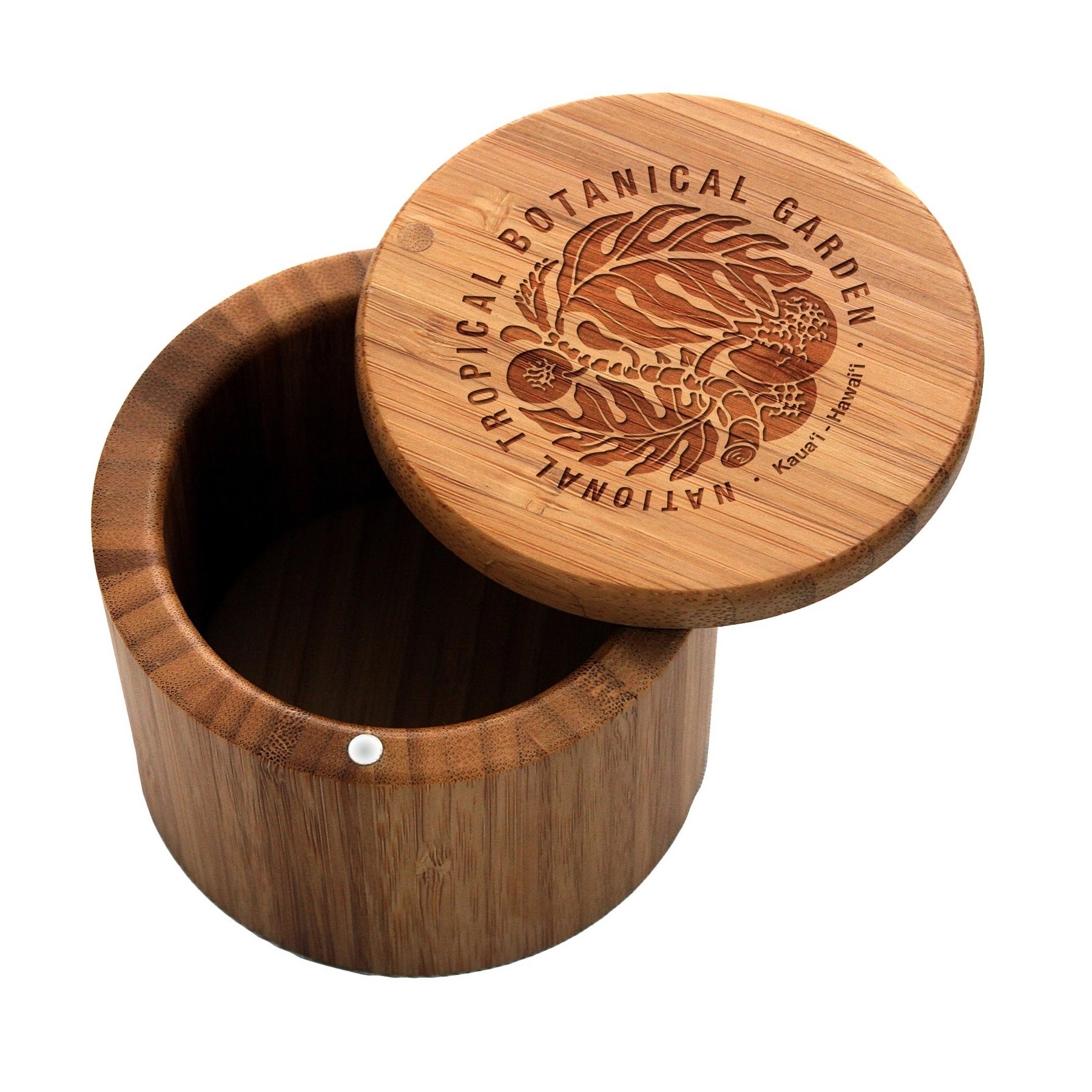 Round Bamboo Salt Box 2
