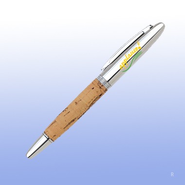 CHROME CORK ROLLER BALL PEN 2
