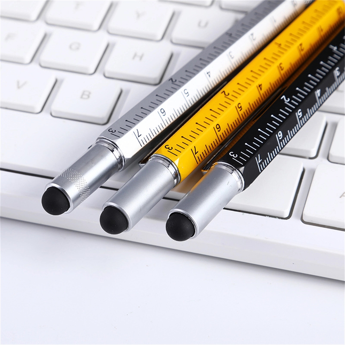 Metal Multi tool Pen 6-in-1 Stylus Pen Ruler 2